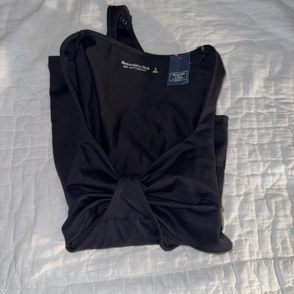 NWT Abrecrombie & Fitch Black Long Sleeve Cutout Bodysuit Size XS - Picture 12 of 16